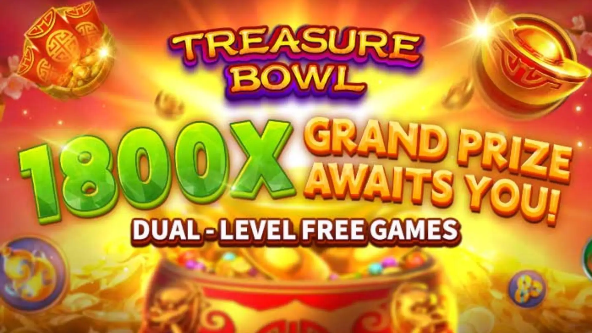 Multiplicadores Treasure Bowl drumspg - 7777x Máximo com Tigela Dourada